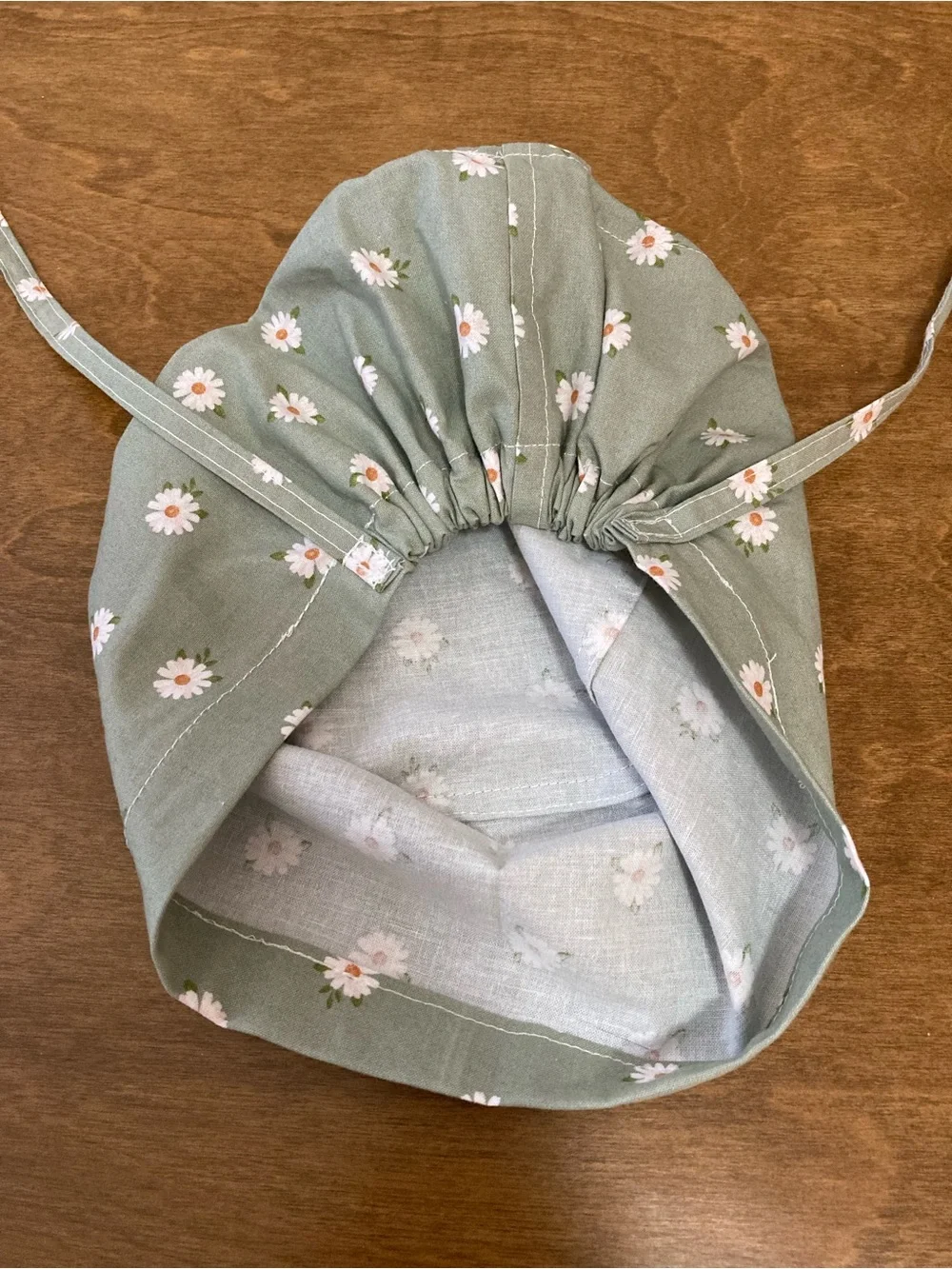Handmade bun style scrub caps